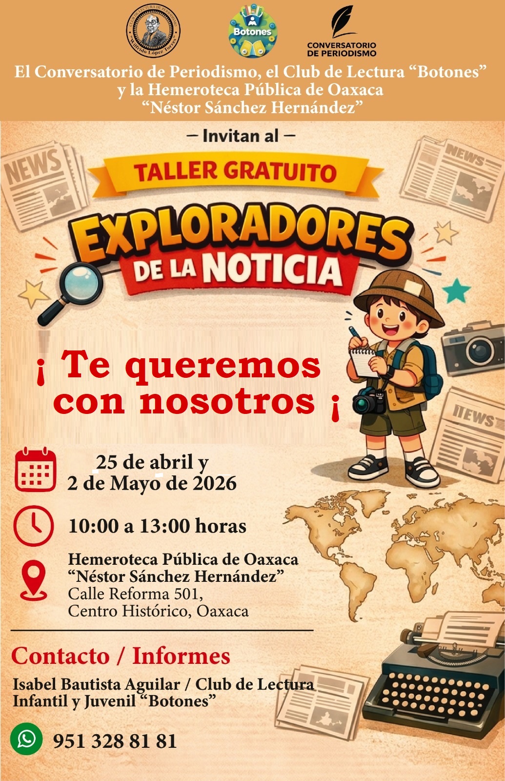 Hemeroteca Pública de Oaxaca - Taller de Periodismo Infantil