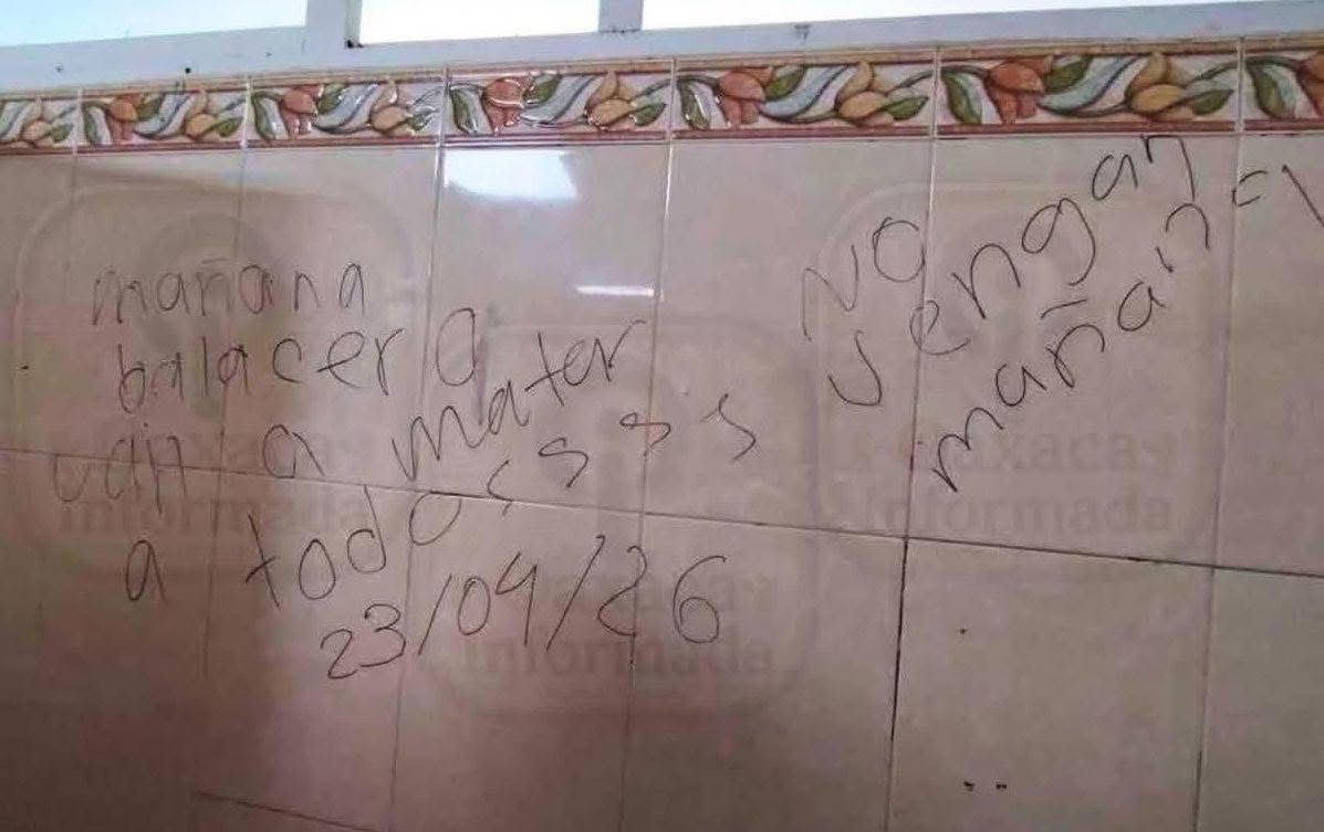 Miedo entra a las aulas de Oaxaca. Advertencias de tiroteo se multiplican.