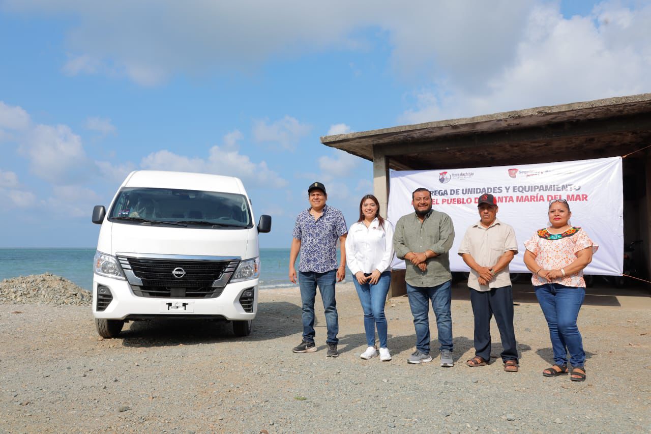 CUMPLE MIGUEL QUETU SU COMPROMISO CON SANTA MARÍA DEL MAR: ENTREGA URBAN, LANCHA Y MOTOR A LA COMUNIDAD