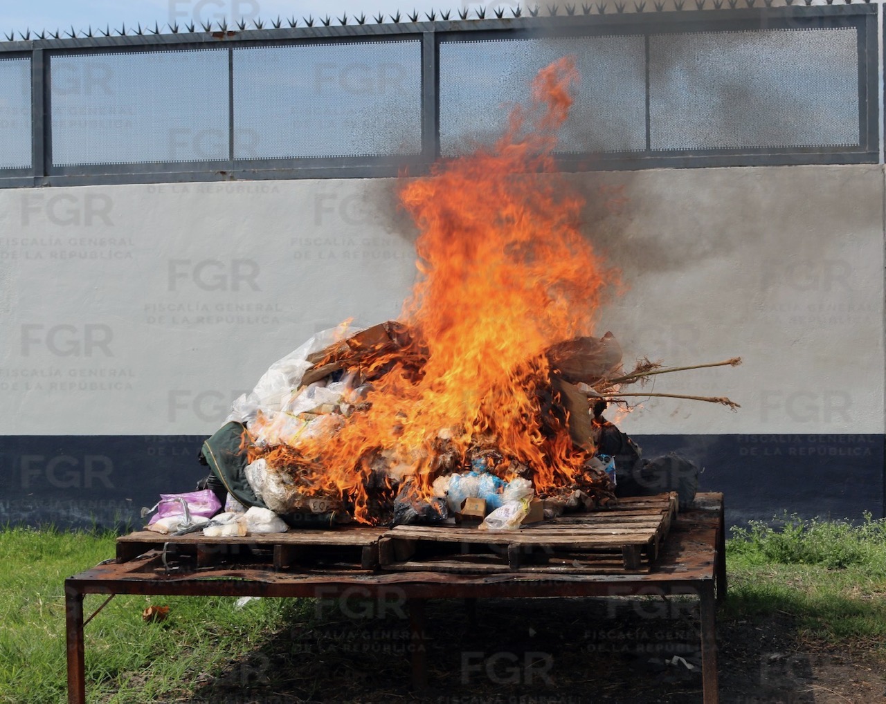 INCINERA FGR MÁS DE 58 KILOS DE NARCÓTICOS Y DESTRUYE 478 OBJETOS DEL DELITO EN OAXACA