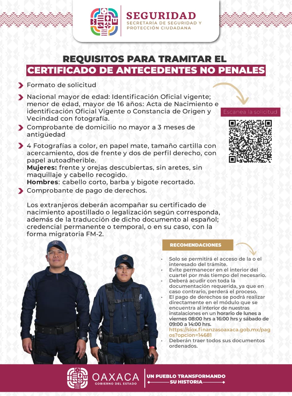 ELIMINA SSPC ESQUEMA DE CITAS PARA EXPEDICIÓN DEL CERTIFICADO DE NO ANTECEDENTES PENALES 