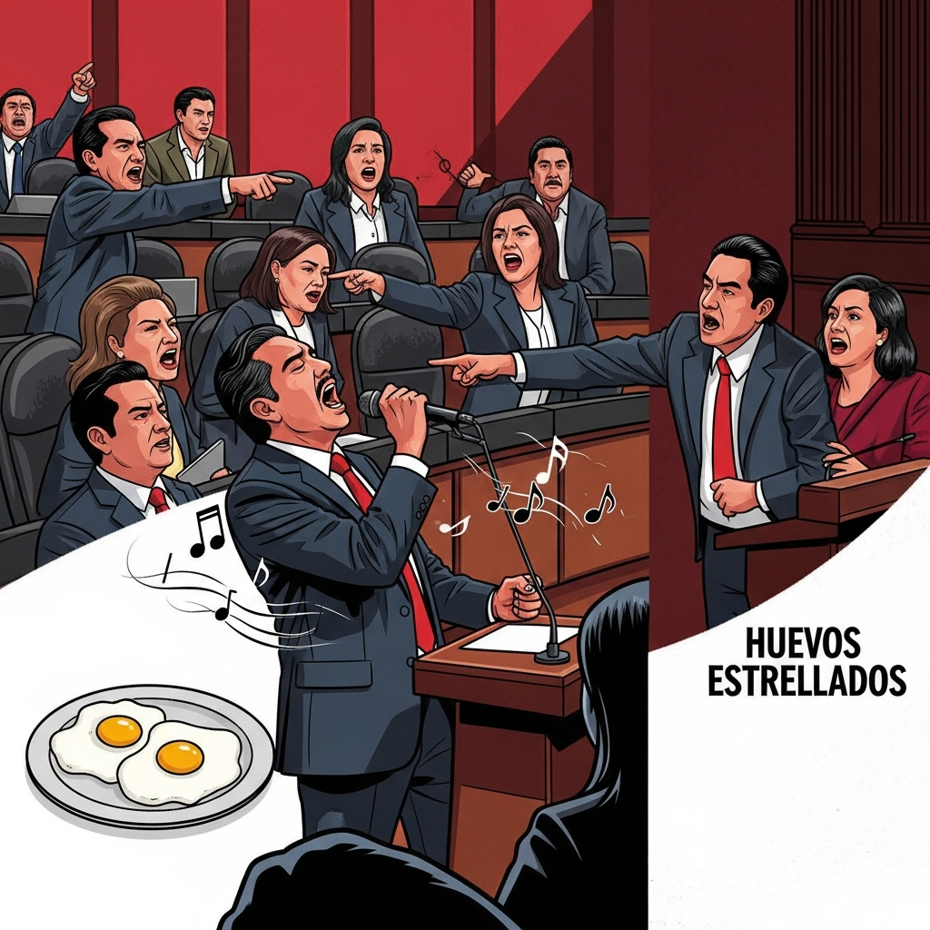 De corrupción, canciones, tarjetas rojas y lecciones de moral: el Congreso de Oaxaca se convierte en ring con sabor a regional mexicano