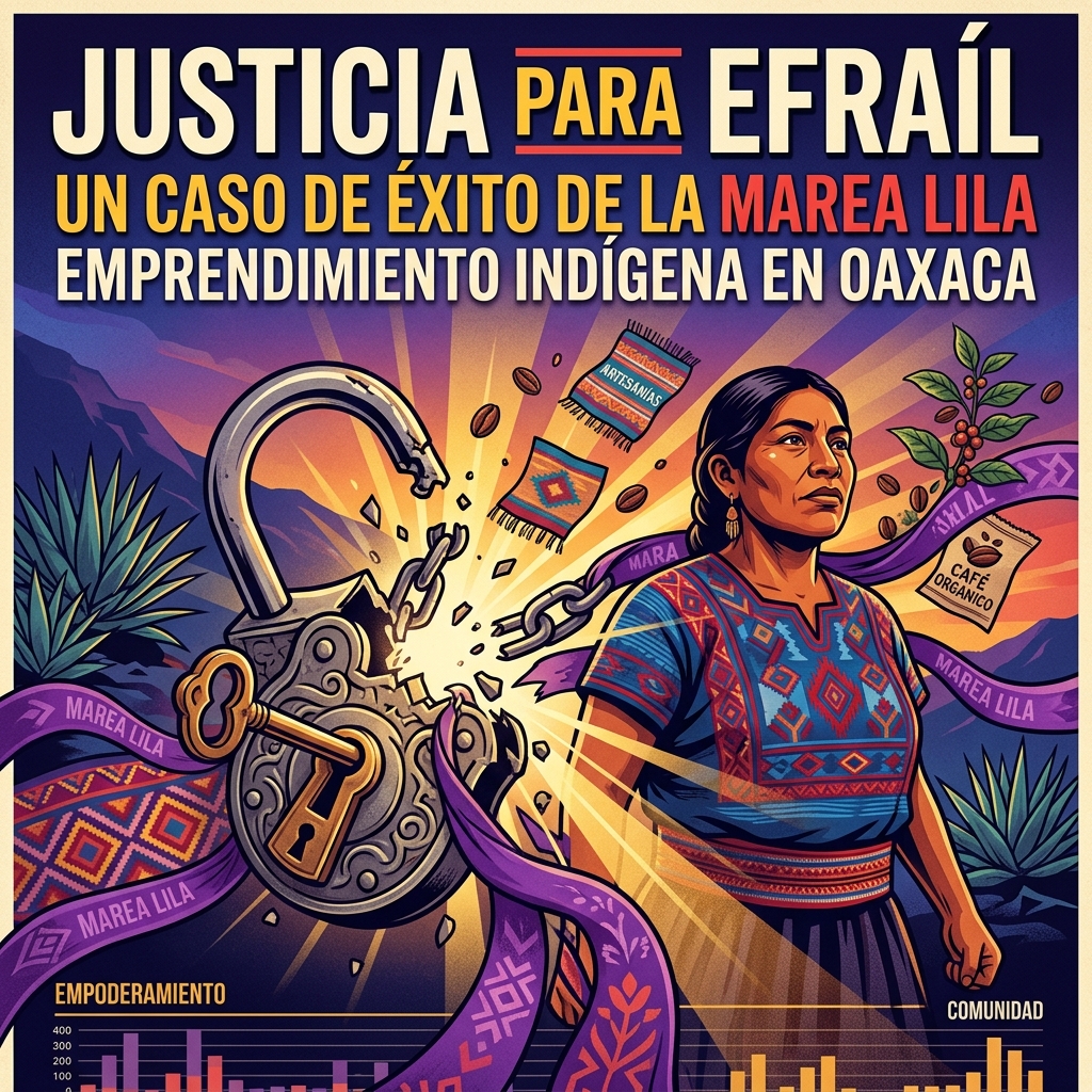 Por violencia familiar contra empresaria mixe, FGEO detiene a R.R.G.; Marea Lila exige justicia