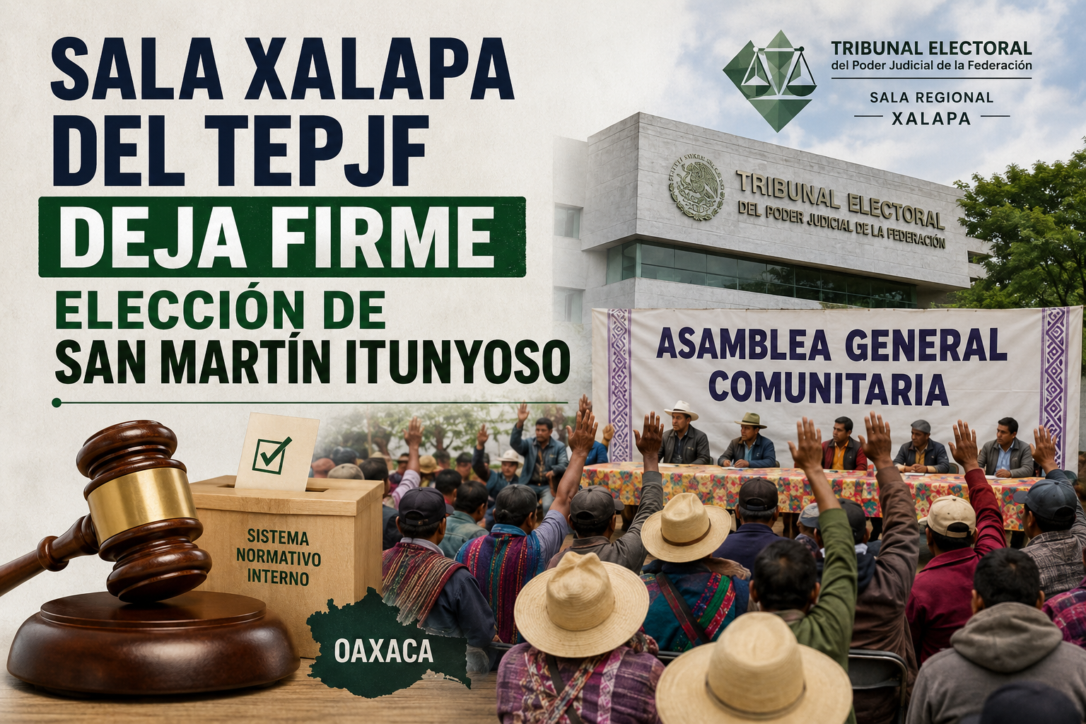 Sala Xalapa del TEPJF deja firme elección de San Martín Itunyoso