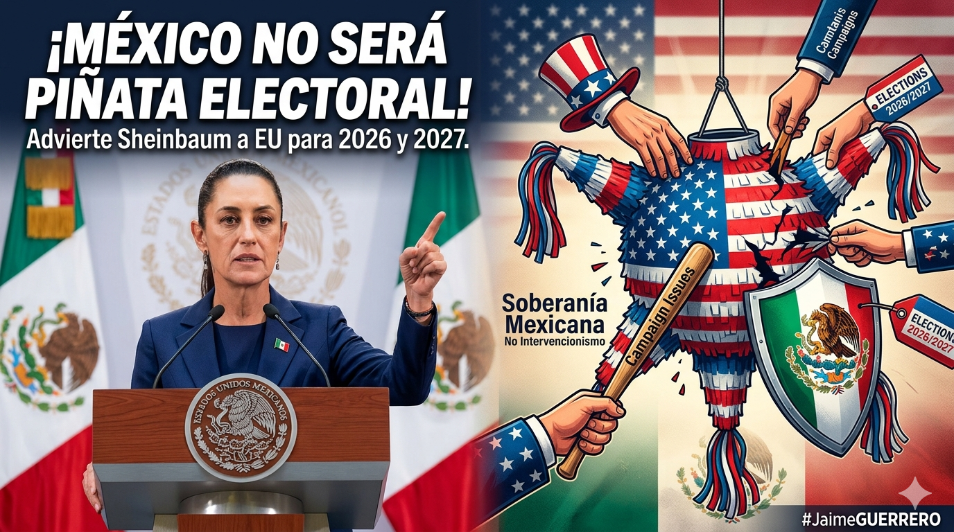 Sheinbaum advierte a EU: México no será piñata electoral ni en 2026 ni en 2027