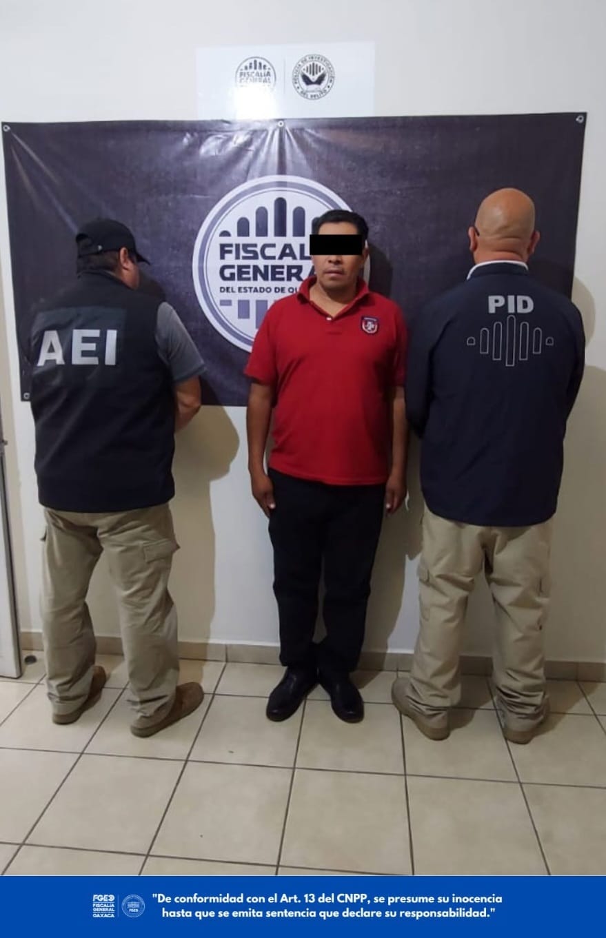 Con coordinación interinstitucional, lo aprehenden por homicidio de dos personas