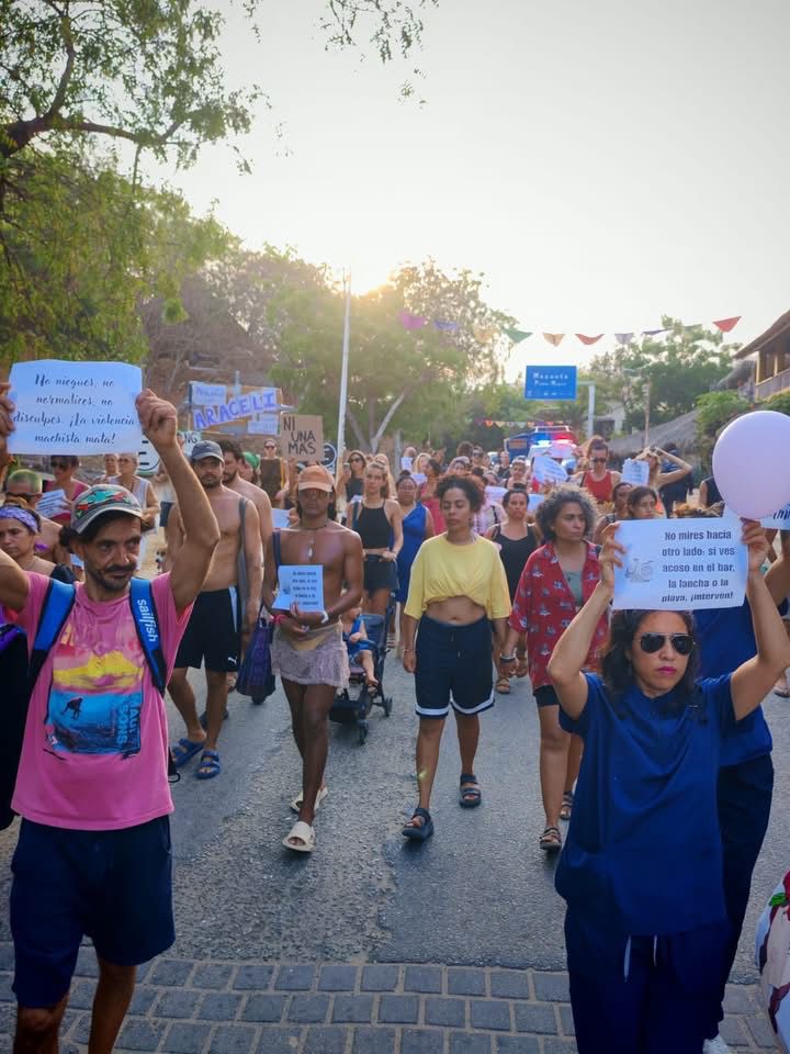 Marcha en silencio Mazunte