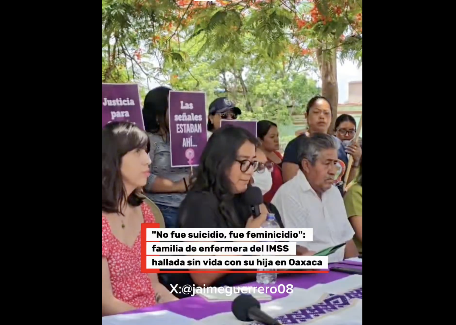 “No fue suicidio, fue feminicidio”: familia de enfermera del IMSS hallada sin vida con su hija en Oaxaca