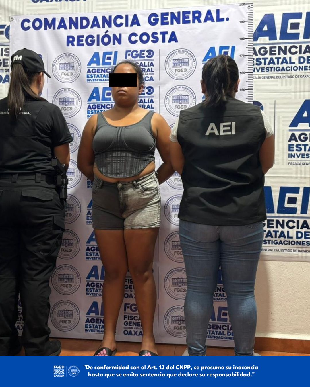Detienen en la Costa de Oaxaca a mujer requerida en Veracruz por homicidio calificado