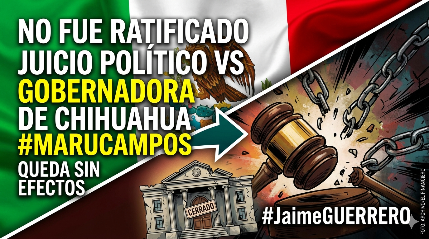 Juicio político contra Maru Campos queda sin efectos al no ser ratificado
