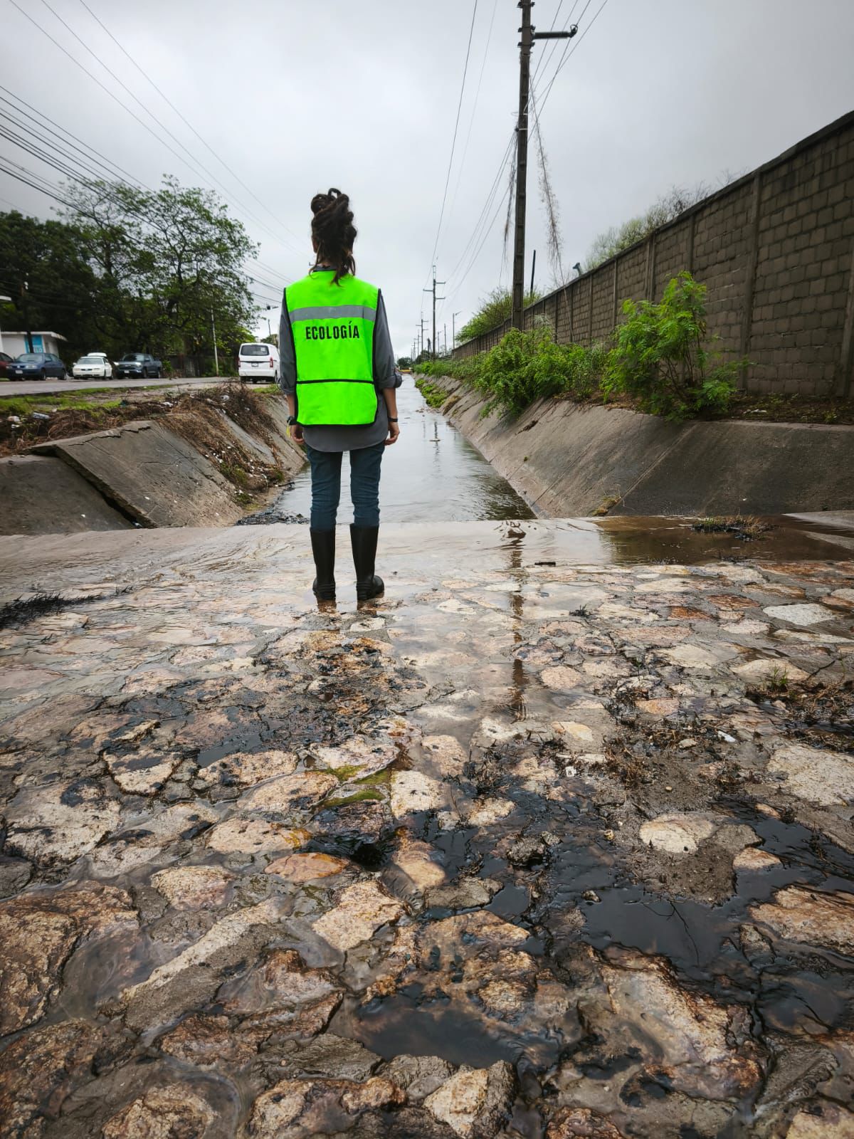Calles contaminadas por hidrocarburo en Salina Cruz