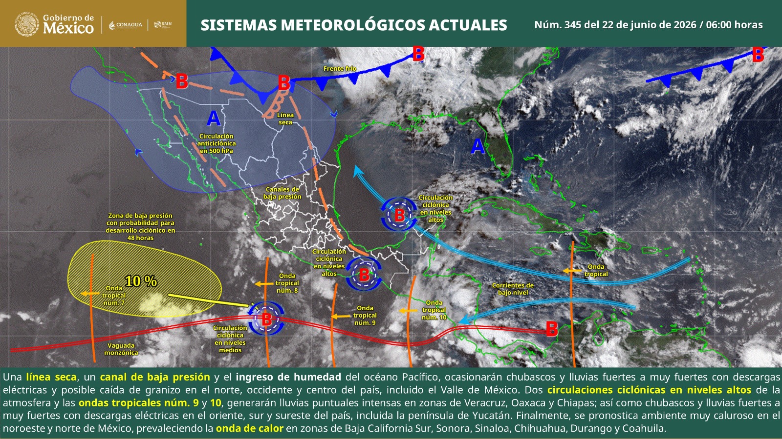Prevén lluvias con tormentas eléctricas y oleaje elevado en la costa oaxaqueña