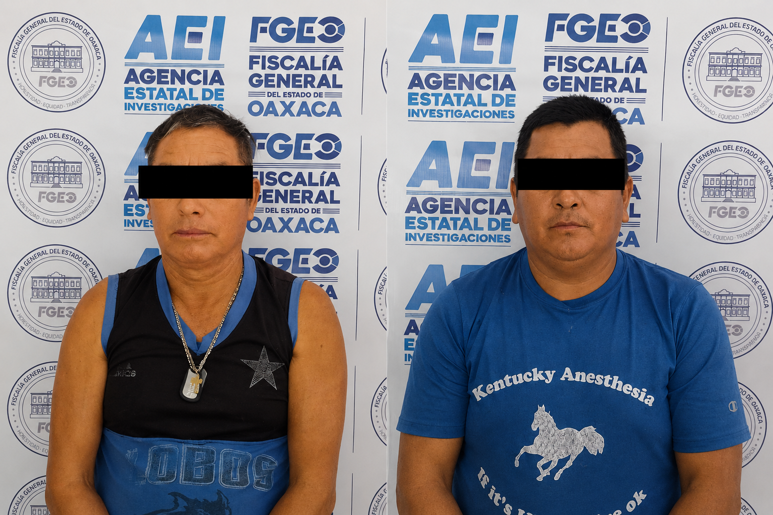 Detiene Fiscalía de Oaxaca a dos probables responsables de homicidio y lesiones calificados cometidos en la San Sebastián Coatlán