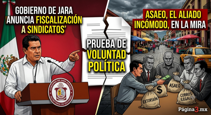 Gobierno de Jara someterá a fiscalización a sindicatos; ASAEO, el aliado incómodo, en la mira por extorsión