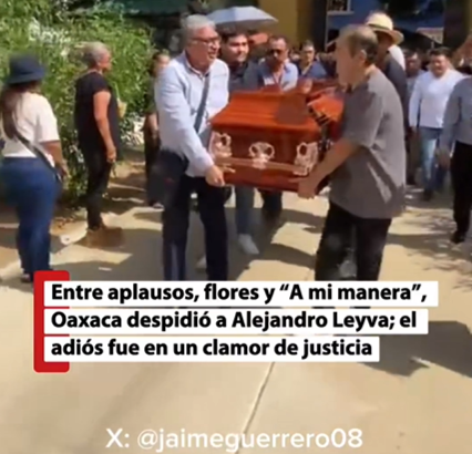 Gremio despide a Alejandro Leyva con exigencia de justicia: acusan crimen de Estado