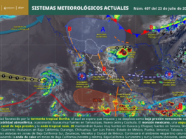 Lluvias, vientos fuertes y mar de fondo marcarán las condiciones del tiempo en Oaxaca