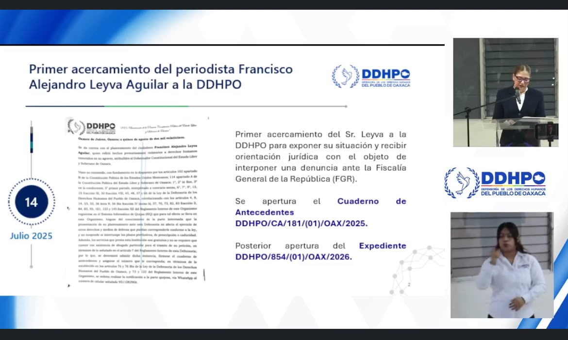 Respuesta oficial del Mecanismo Federal de Protección