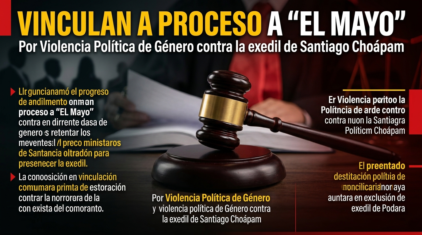 Logra Fiscalía de Oaxaca vinculación a proceso por violencia política de género en Santiago Choapam