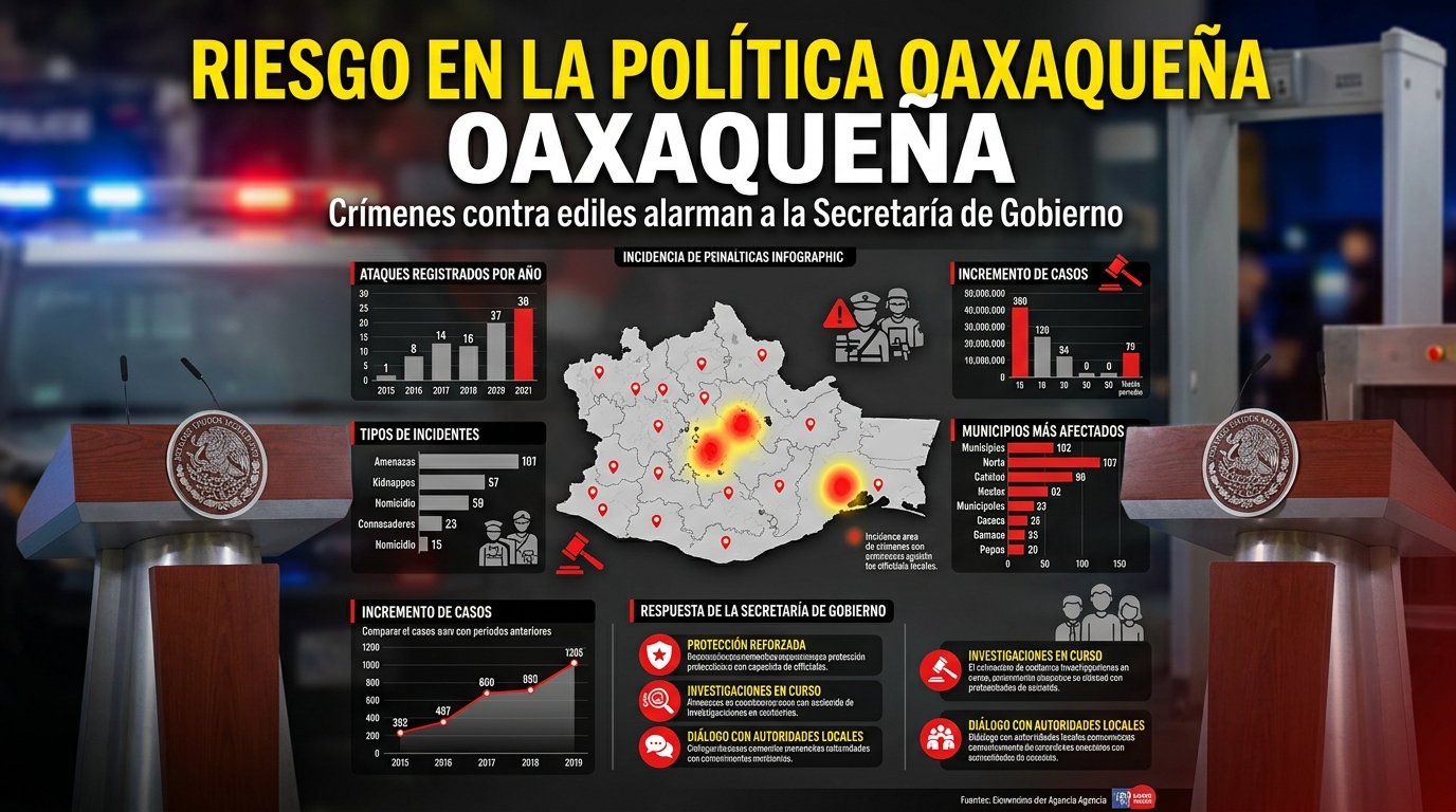 Crímenes contra presidentes municipales en Oaxaca