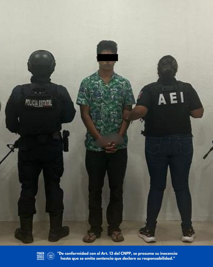 FGEO ejecuta orden de aprehensión y detiene a dos por feminicidio en el Istmo de Tehuantepec