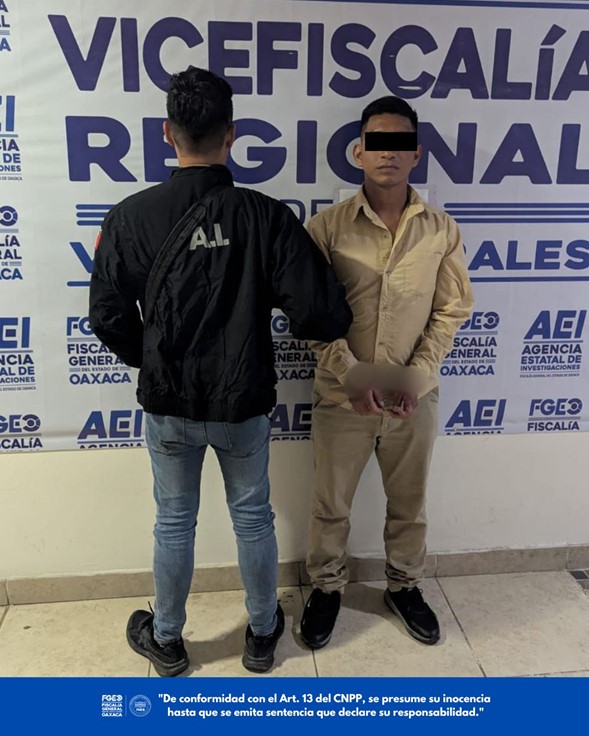 Aprehende FGEO a probable responsable de robo con violencia cometido en un Oxxo del centro de Oaxaca de Juárez