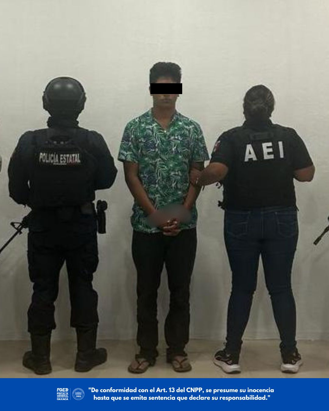 FGEO ejecuta orden de aprehensión y detiene a dos por feminicidio en el Istmo de Tehuantepec