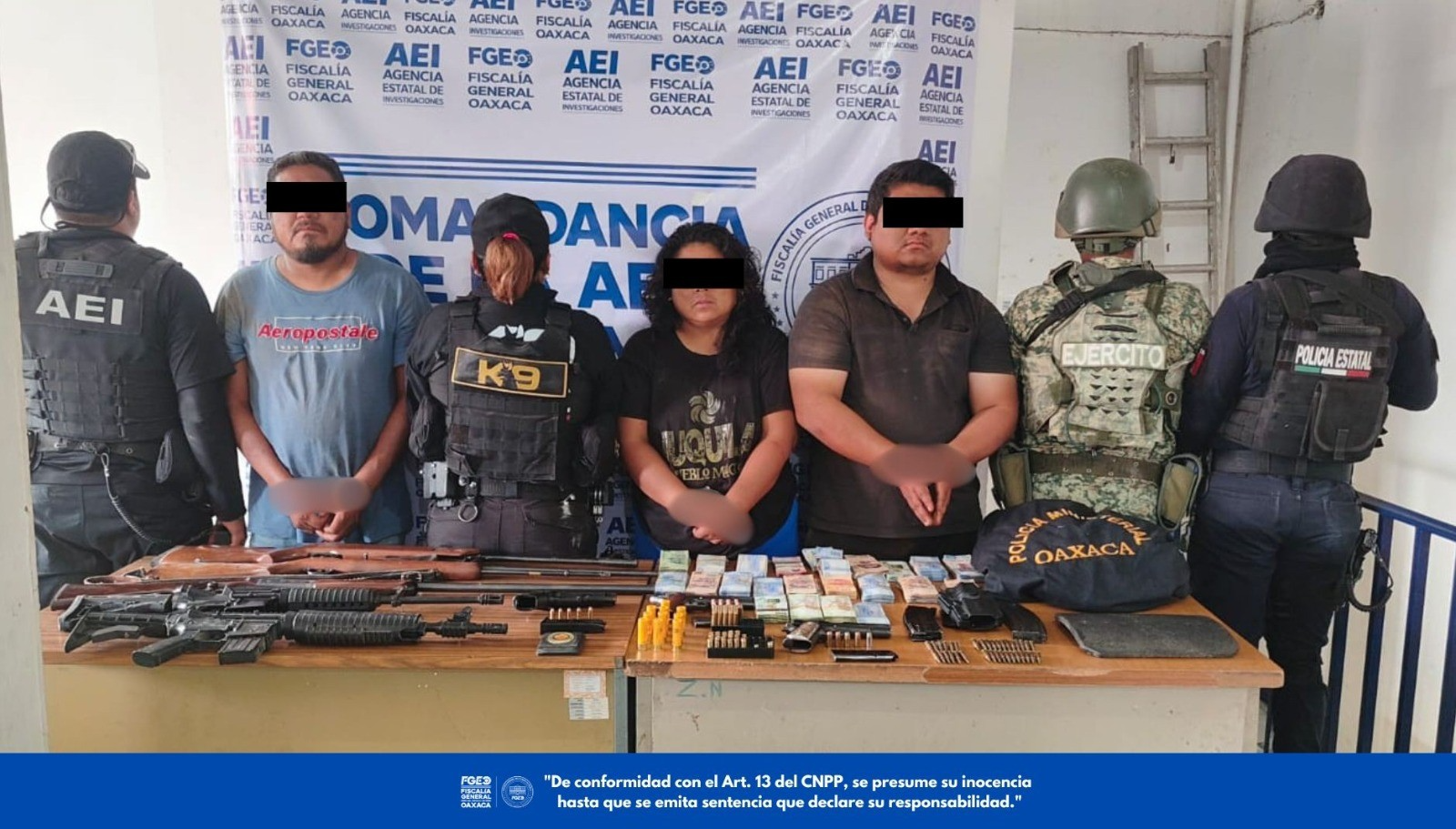 Fiscalía de Oaxaca, DEFENSA y Policía Estatal ejecutan cateo en Ejutla de Crespo