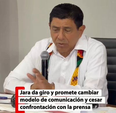 ja2 Jara da giro y promete cambiar modelo de comunicación y cesar confrontación con la prensa