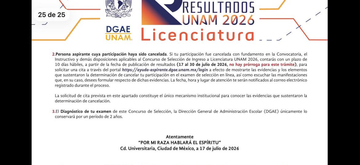UNAM cancela exámenes a aspirantes de Oaxaca; les cuesta 5 mil pesos viajar para defenderse de acusaciones de trampa