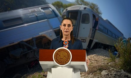Sheinbaum minimiza siniestro en el Tren Interoceánico: 