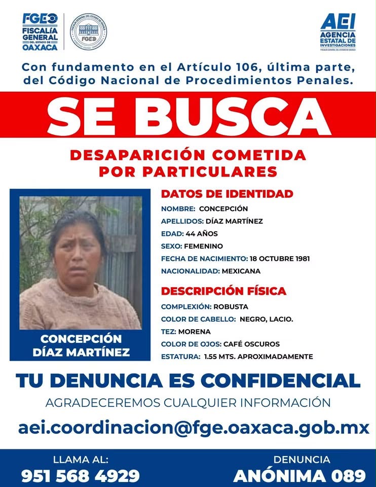 Roxana López Martínez, ingeniera triqui desaparecida.