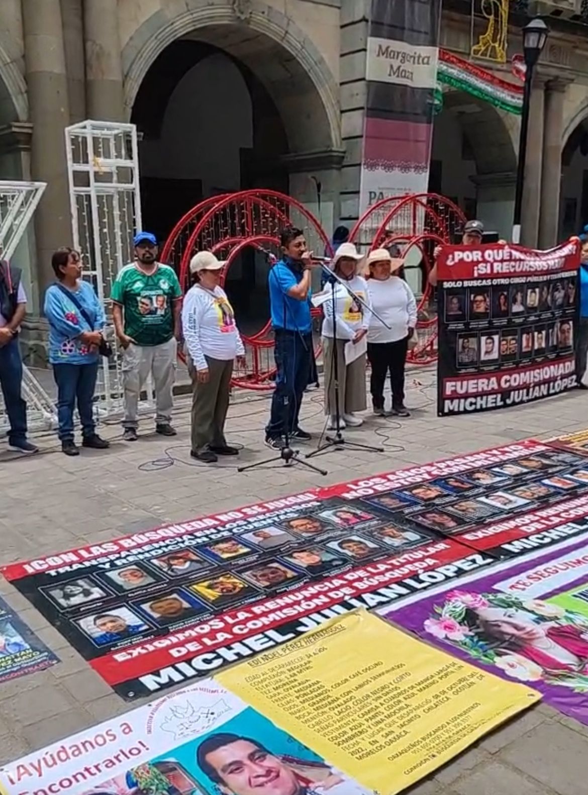 Participantes de la marcha exigen búsquedas efectivas en Oaxaca