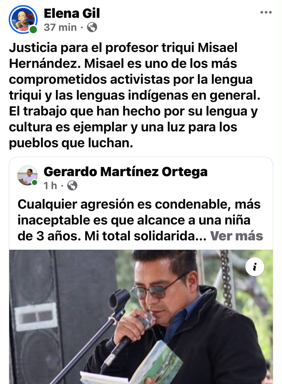 Misael Hernández activista digital triqui