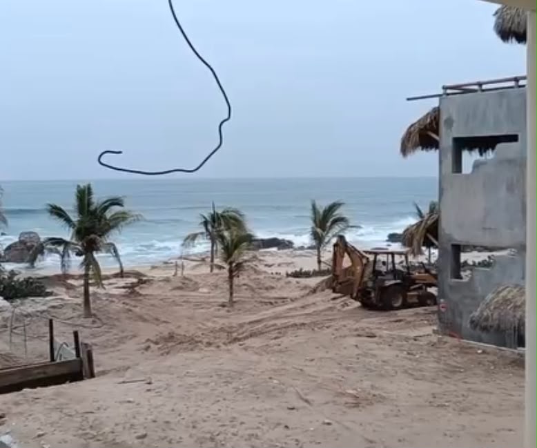 Lugar de los hechos en Playa Agua Blanca