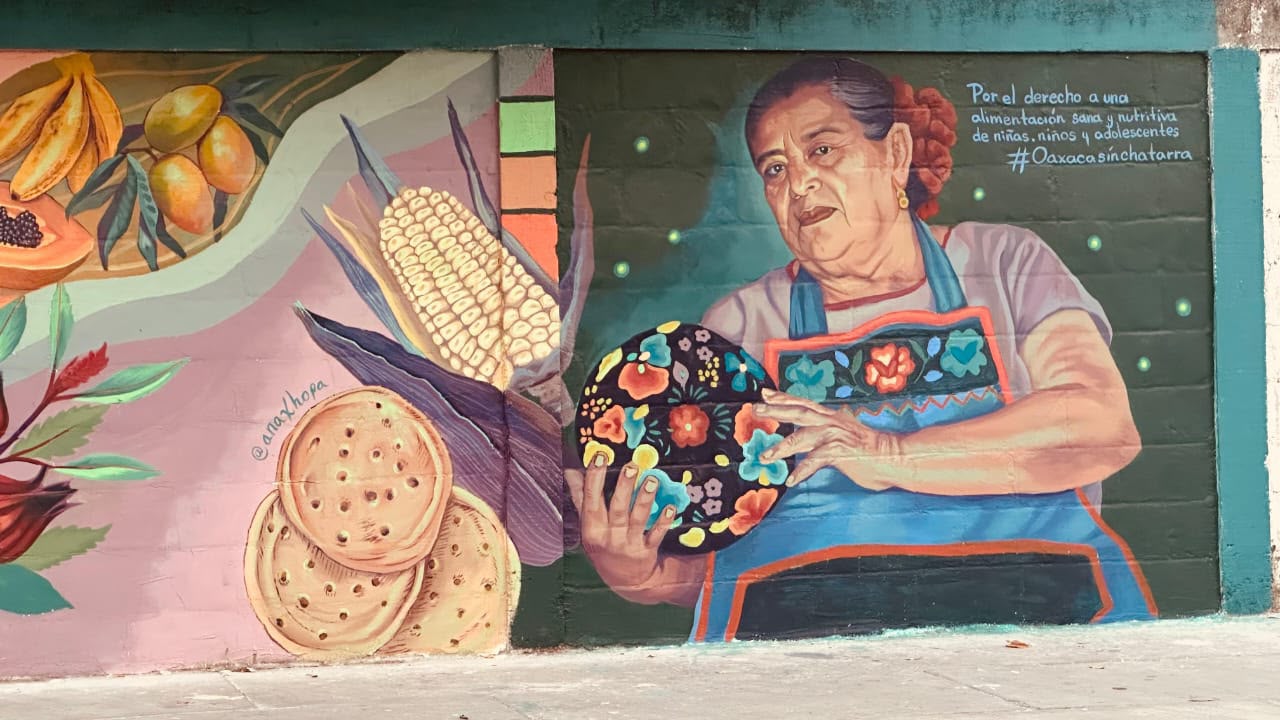 Mural por el Derecho a una Alimentación Sana y Nutritiva, Ixtepec, Oaxaca